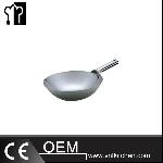 Stainless Steel Wok With Welding Handle