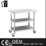 600mm Mobile Work Bench With 2 Under Shelfs