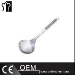 Stainless Steel Slotted Ladle With Round Handle