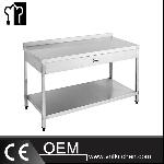 Work Bench With Drawer & Splash Back-With Under Shelf(Square ture)