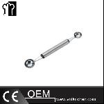 Stainless Steel Double Heads Melon Baller With Steel Handle