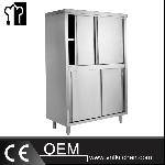 Upright Storage Cabinet With Sliding Doors