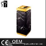 Full Stone Golden Cover Garbage Bin