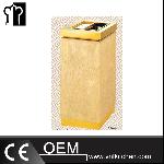 Golden Money Beige Garbage Bin