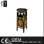 Gold flower Painting Ash Bucket