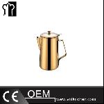 2000ml Gilded Pitcher With Hinged Lip