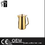 2000ml Gilded Pitcher With Hinged Lip