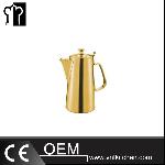 2000ml Gilded Pitcher With Hinged Lip