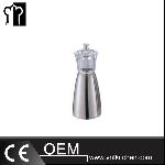 5.5'' Stainless Steel Pepper Mill With Transparent Cover