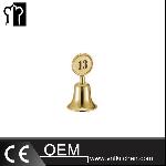 H100mm Gold-plated Bell Shape Table Number Stand