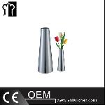 H195mm Stainless Steel Cone Shape Vase