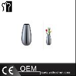 H175mm Stainless Steel Convex Body Vase