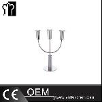 H360mm Stainless Steel 3 Heads Candle Holder