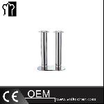 H205mm Stainless Steel Double Heads Tall Candle Holder