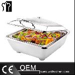 Genoa Range Rectangular Roll Top Chafing Dish With Electric Hot Plate