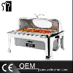 Stainless Steel Oblong Chafing Dish  With Show Window