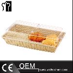 Food Display With Roll-Top Polycarbonate Cover