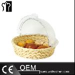 Food Display With Round Polycarbonate Cover