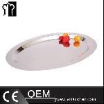 20’’ Oval Metal Serving Platter Without Handles