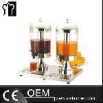 Double Heads Stainless Steel Juice Dispenser