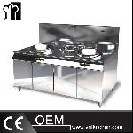 2-Burners Induction Wok With 1-Warmer (300mm)