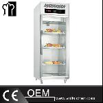 1 Glass Door Luxurious Fancooling Reach-In Kitchen Refrigerator/Freezer