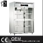 4 Glass Doors Luxurious Fancooling Reach-In Kitchen Refrigerator