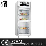 2 Glass Doors Luxurious Fancooling Reach-In Kitchen Refrigerator