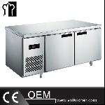 SS304 1.8m 3 Doors Fancooling Undercounter Freezer