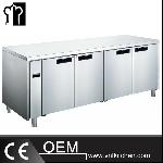 SS304 4 Doors Luxurious Fancooling Undercounter Refrigerator