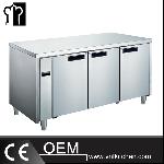 SS304 3 Doors Luxurious Fancooling Undercounter Freezer