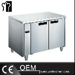 SS304 2 Doors Luxurious Fancooling Undercounter Freezer